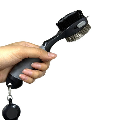 Golf Club Brush – 2-Sided Groove Cleaner Kit for Putter, Wedge & Ball, Golf Accessories