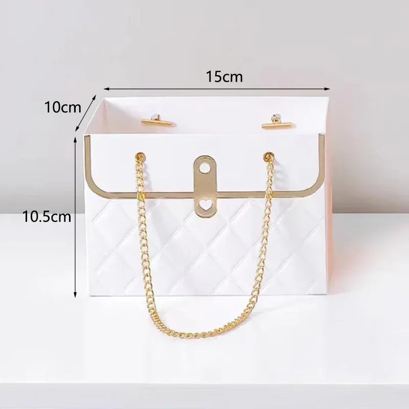 Flower Box Rose Packaging – Portable Gift Box for Valentine’s Day, Birthday, Party, Candy & Cake Wrapping