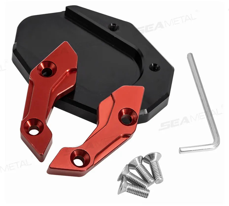BLALION Aluminum Motorcycle Kickstand Extender – Side Stand Foot Pad Support Plate Accessory