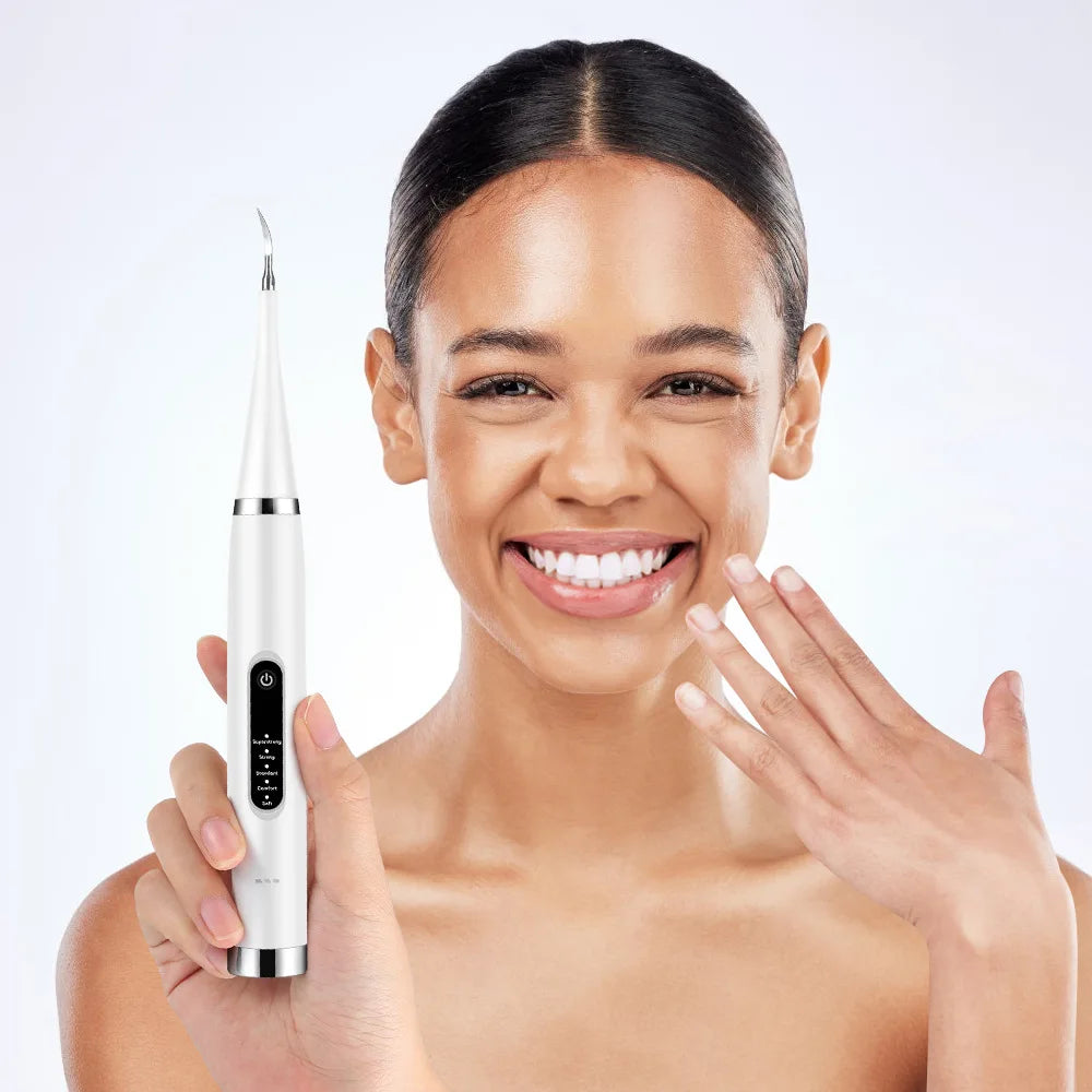 Electric Tooth Whitening Brush – Sonic Teeth Cleaner, Dental Scaler, Plaque & Calculus Remover Kit