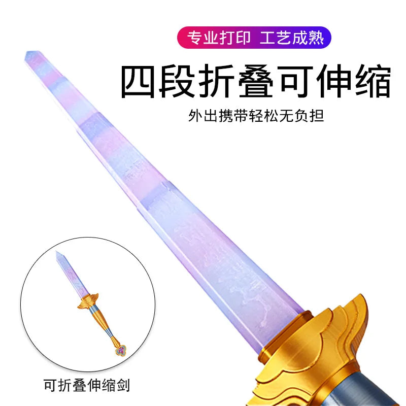 Rumi Demon Hunter Cosplay Long Sword Prop – K-Pop Cartoon Roleplay Costume Accessory