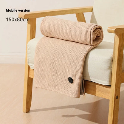 USB Electric Wearable Heated Blanket – Washable Warmer with 3 Adjustable Temperature Levels for Women