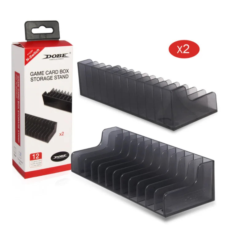 Data Frog 2-Pack Game Card & Disk Storage Stand for Nintendo Switch – Holds 24 Game Cartridges or Discs