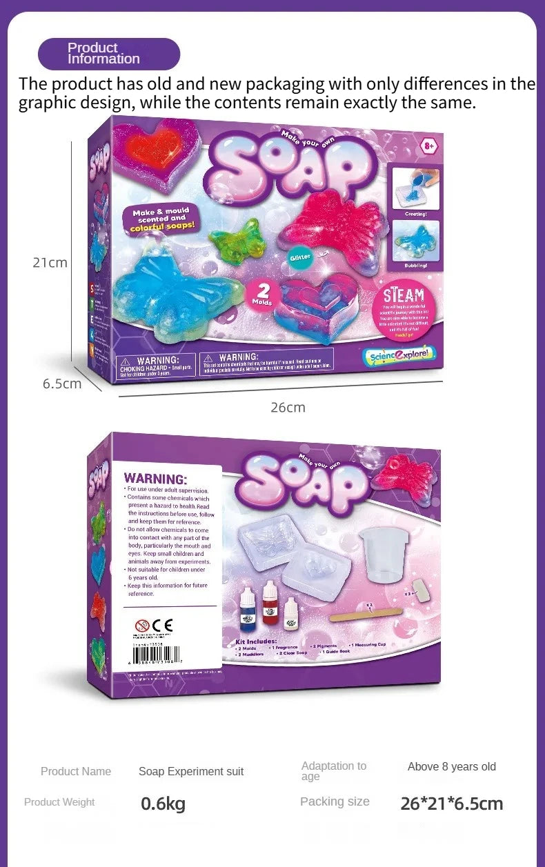 Children’s Magic Science Experiment Kit – DIY Soap STEAM Educational Toy for Kids & School Projects