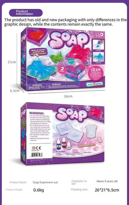Children’s Magic Science Experiment Kit – DIY Soap STEAM Educational Toy for Kids & School Projects