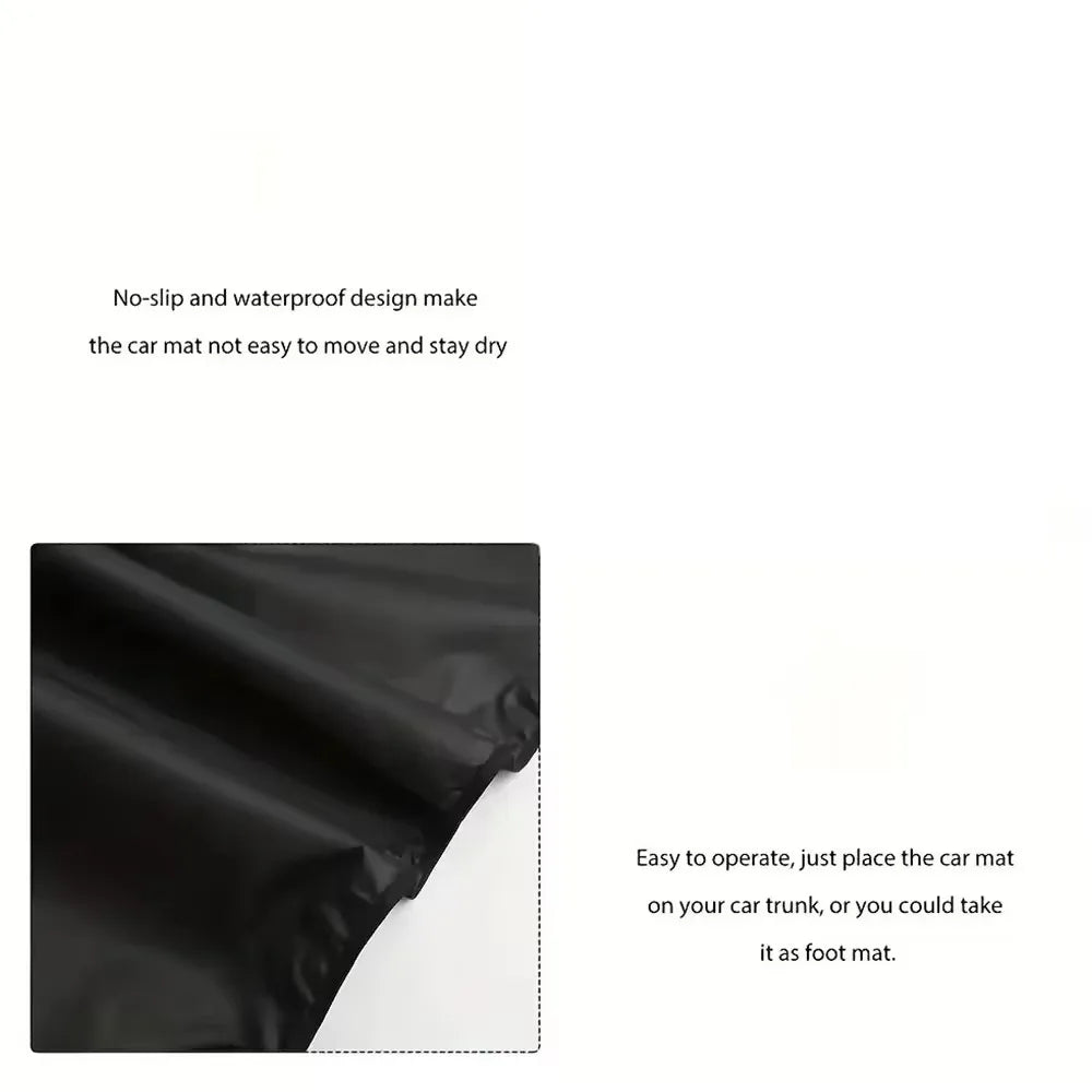 Universal Waterproof Cargo Mat - Polyester Fiber Trunk Liner & Pet Mat for Car and SUV Protection