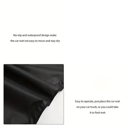 Universal Waterproof Cargo Mat - Polyester Fiber Trunk Liner & Pet Mat for Car and SUV Protection
