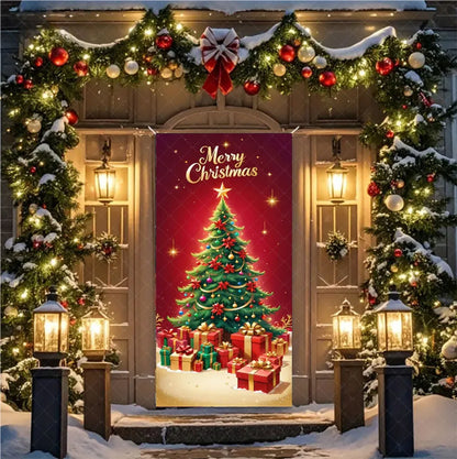 Christmas Hanging Door Banner – Antithetical Couplet Wall Decoration for Merry Christmas 2026 Party & Xmas Gift