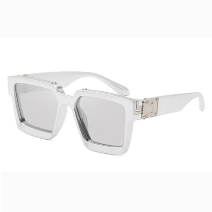 Luxury Designer Square Oversized Sunglasses — UV400 Fashion Thick Frame for Men & Women