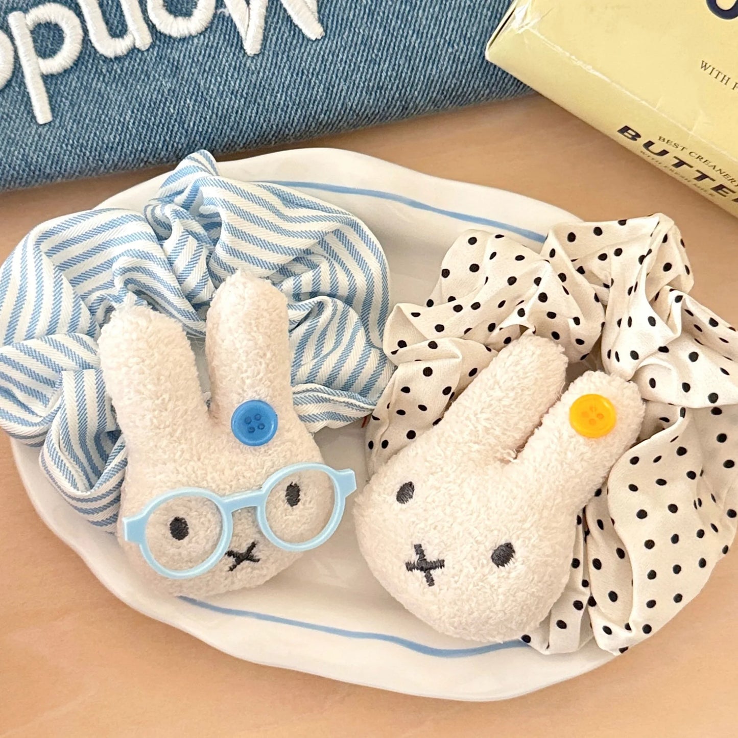 Cute Cartoon Bunny Hair Loop 1/3 Pcs - Sweet Miffy Ponytail Hair Accessory Cosplay Merchandise