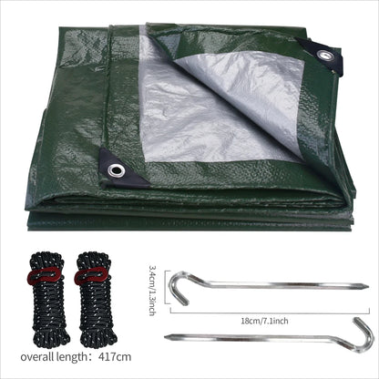 Heavy Duty Waterproof Large Tarpaulin 5x4m / 3x2m – Reinforced Outdoor Rain Cover Multipurpose Tarp for Garden, Backyard, Awning & Canopy Protection