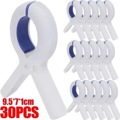 Heavy Duty Plastic Clothes Pins - Windproof Laundry Clips for Towels, Blankets, Coats & Quilts