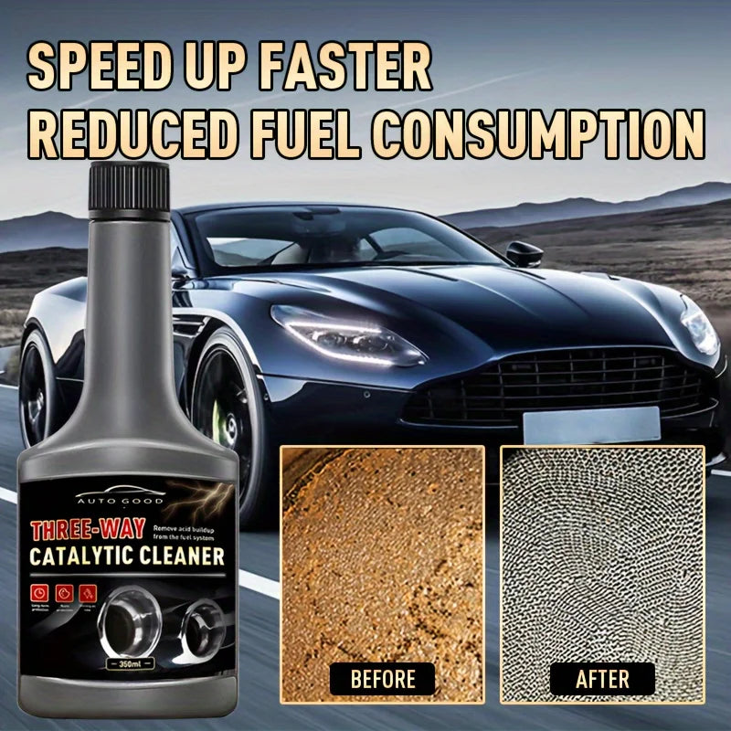350ml Car Three-Way Catalytic Cleaner | Engine Cleaner for Exhaust Gas, Carbon Deposit Removal