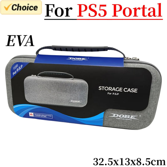 EVA Hard Carrying Case for Sony PS5 and PlayStation Portal – Shockproof Protective Cover, Portable Storage Bag for PS Portal