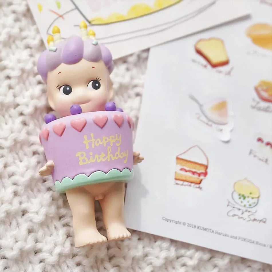 Smiski Hippers Sonny Angel Party Cake Series – Decorative Mini Animal Figures Doll, Blind Box Toy, Fans Gift Collection