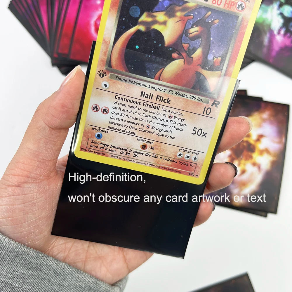 60PCS 66x91mm Matte Board Game Card Sleeves – TCG Trading Card Covers for MTG, YGO & Card Games