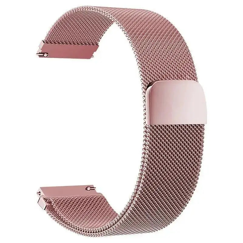 20mm/22mm Milanese Magnetic Loop Watch Strap – Compatible with Garmin Venu 2/3, Forerunner 55/158/165/245/255/265/645/745/965 Music