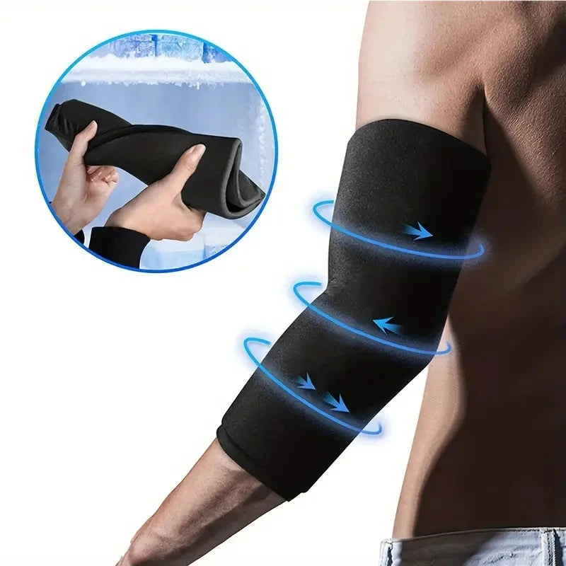 Gel Ice Sleeve — Reusable Hot & Cold Pack for Elbow, Knee, Ankle & Hand