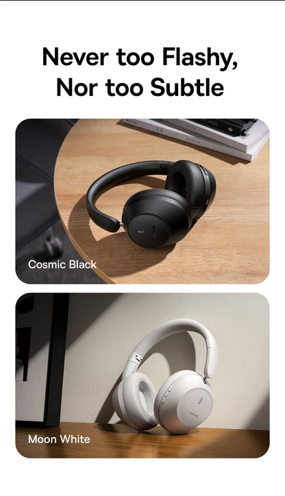 Baseus Bass 30 Max Wireless Headset - Bluetooth 5.3, Over-Ear Headphones, Bass-Enhancing 40mm Diaphragm, Ultra Low Latency, 50H Playtime
