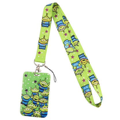 Cartoon Stitch Credential Holder Lanyard – Cute Neck Strap for Keychain, Pass & Credit Card Holder Accessories