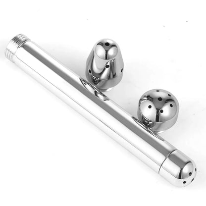 Anal Douche Enema Set – Aluminum Shower with 3 Nozzle Options for Complete Cleansing