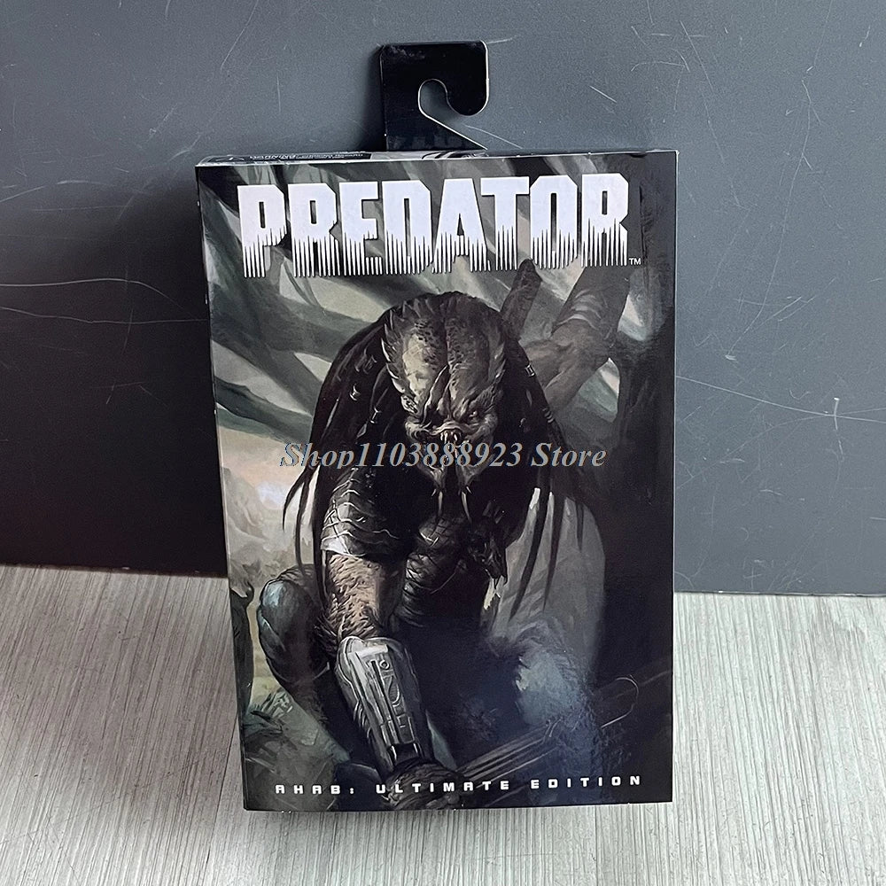 NECA Predator Figure — Ultimate Shaman Elder Armored Jungle Hunter with Snake Vision, Alien Model Toy Gift
