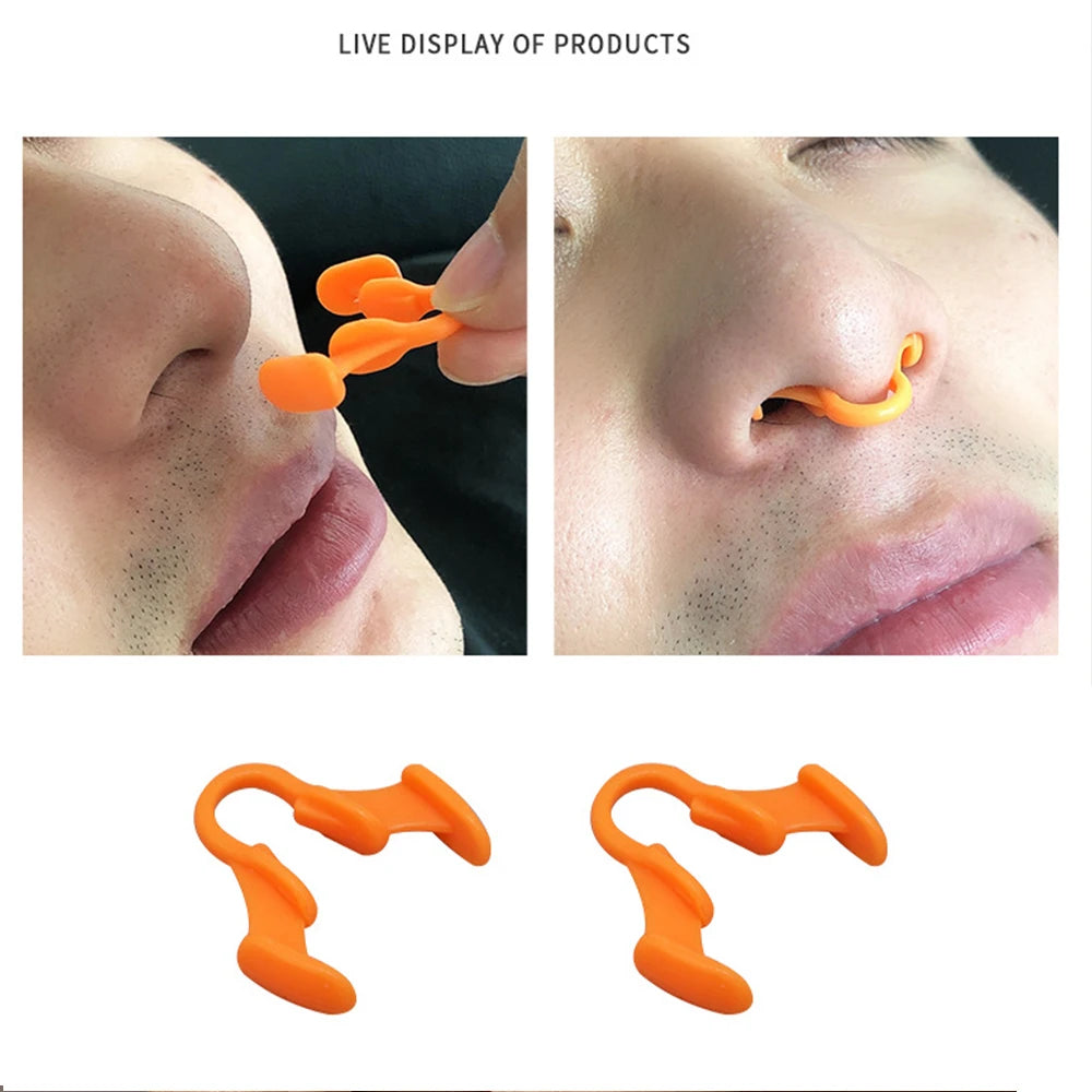 Anti-Snore Nasal Dilator - Silicone Nose Clip for Better Breathing & Sleep Aid, Stop Snoring Device