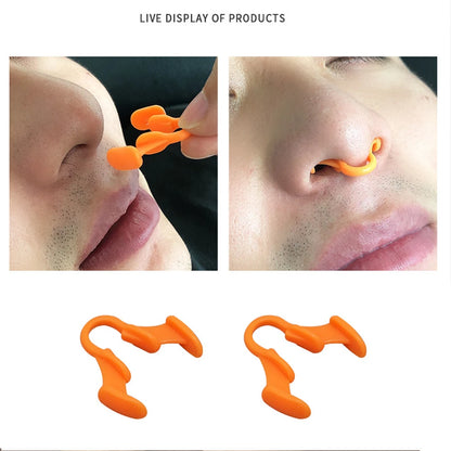 Anti-Snore Nasal Dilator - Silicone Nose Clip for Better Breathing & Sleep Aid, Stop Snoring Device