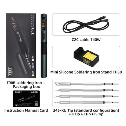 ALIENTEK T90 Soldering Iron – 140W High-Precision Temperature Control 80-450℃ Professional Repair Tool