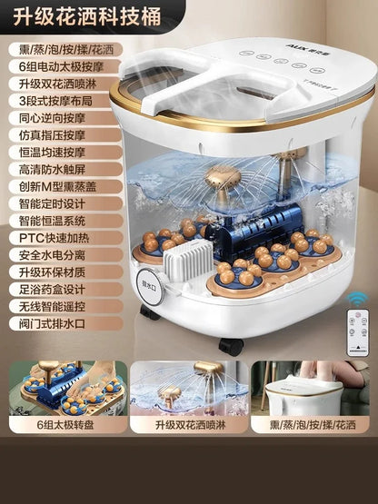 Automatic Heated Foot Bath - Electric Deep Foot Spa Massager with Constant Temperature