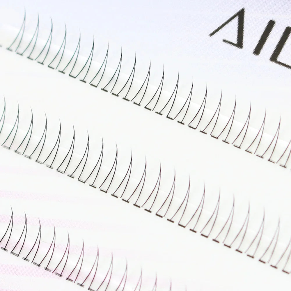 J Curl V-Shape Manga Under Eyelashes – Soft Black Bottom Lash Clusters for Natural Comic Eye Look