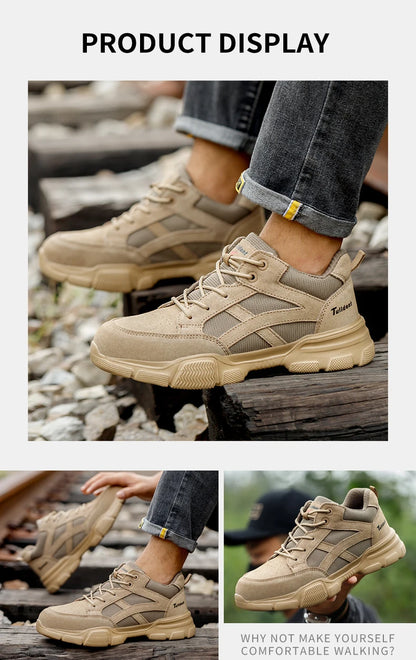 10KV Insulated Safety Shoes – Men’s Anti-Smash, Puncture-Proof, Breathable Electrician & Welding Work Boots