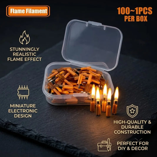 DC 3V COB LED Flickering Flame Filament - Edison-Style DIY Candle Bulb for Party and Decorative Lighting