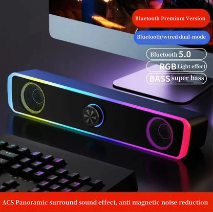 High-Quality Desktop Bluetooth & Wired Microphone - Dual-Purpose Speaker with High Volume