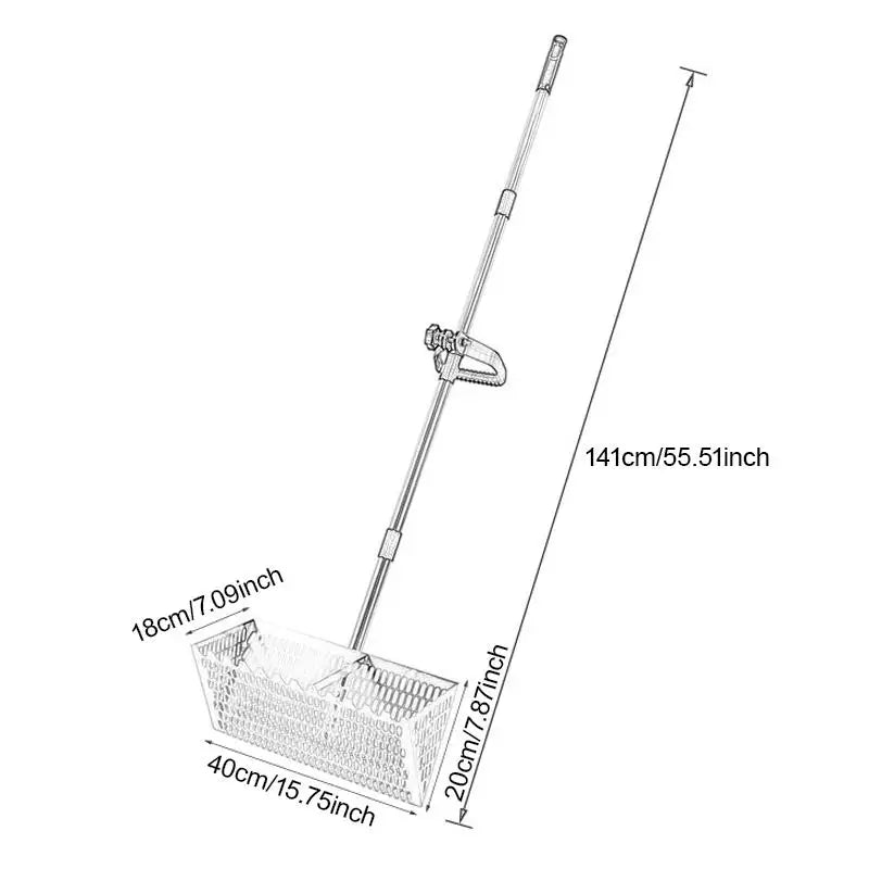 Handheld Sand Sifter Rake with Mesh Shovel – Ergonomic Sharp Tooth Beach & Gardening Tool for Soil Loosening, Camping & Seafood Catching