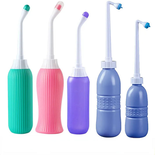Portable Travel Hand Held Bidet Sprayer | Personal Hygiene Cleaner | 400-650ML Spray Bottle for Baby Butt Washing