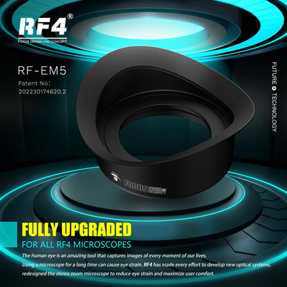 RF4 7-50X Trinocular Continuous Zoom Stereo Microscope – WF10X/22mm Eyepiece, Ideal for Mobile Phone PCB Welding & Repair