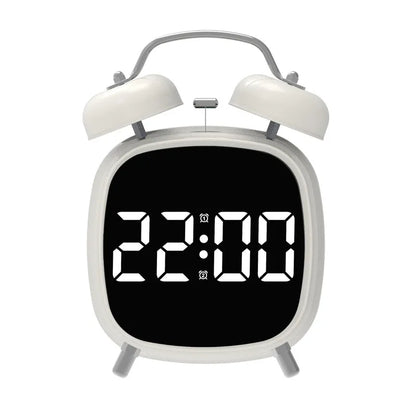LED Digital Alarm Clock – Voice Control, Date & Temperature Display, Adjustable Brightness & Snooze, 12/24H Table Clock