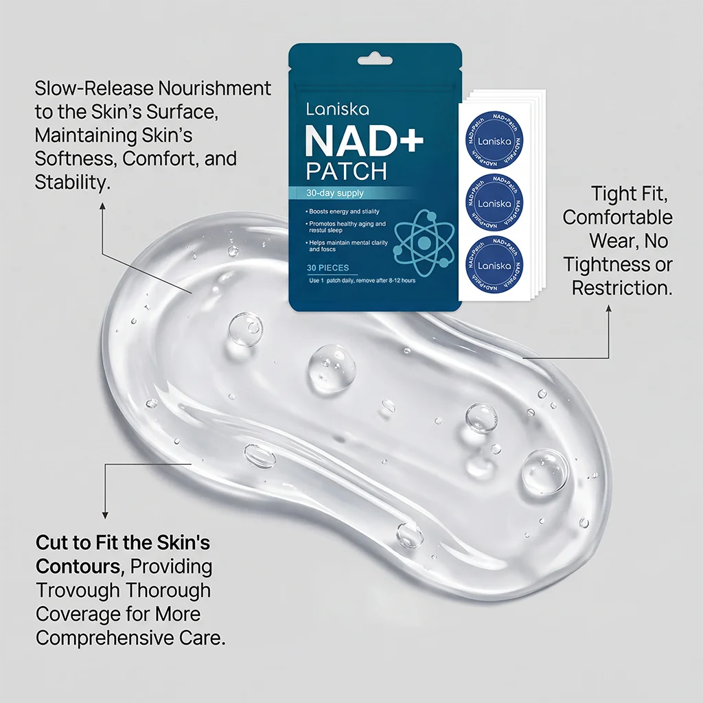 NAD+ Body Care Patches - Breathable Skin-Nourishing Daily Wellness Patches for Men & Women