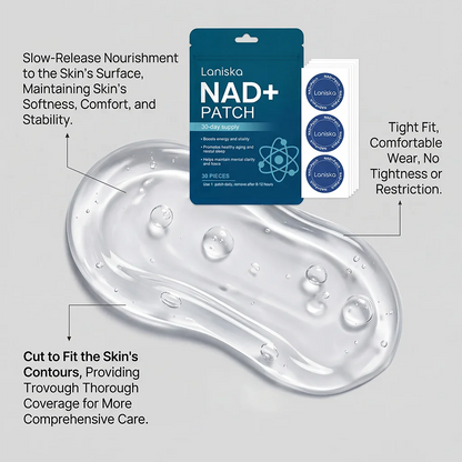 NAD+ Body Care Patches - Gentle, Breathable Skin Care Patches for Men & Women for Daily Use at Home, Work or Travel