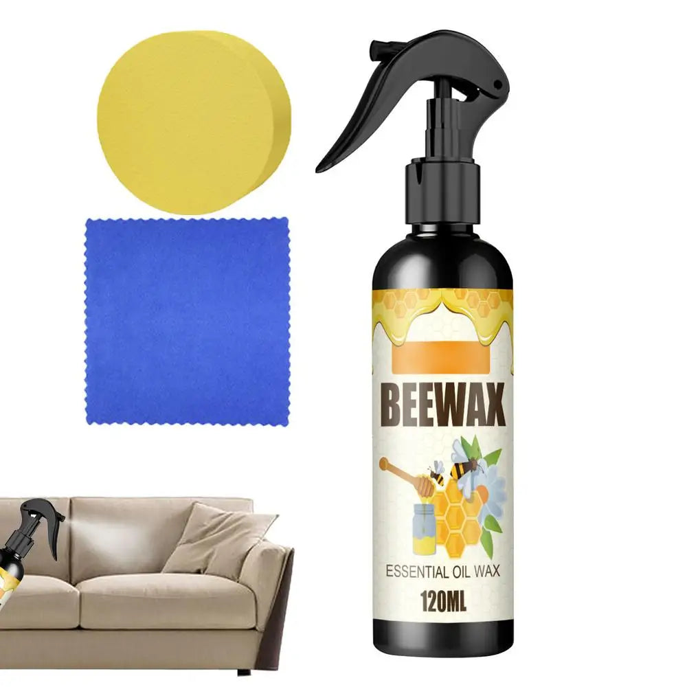 120ml Beeswax Furniture Polish Spray – All-Purpose Wood Cleaner & Protector for Cabinets