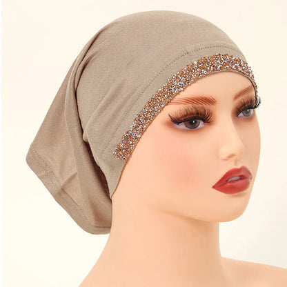 Women’s Modal Cotton Hijab Undercap - Soft Stretchy Diamond Bonnet for Muslim Headscarf & Turban Styling