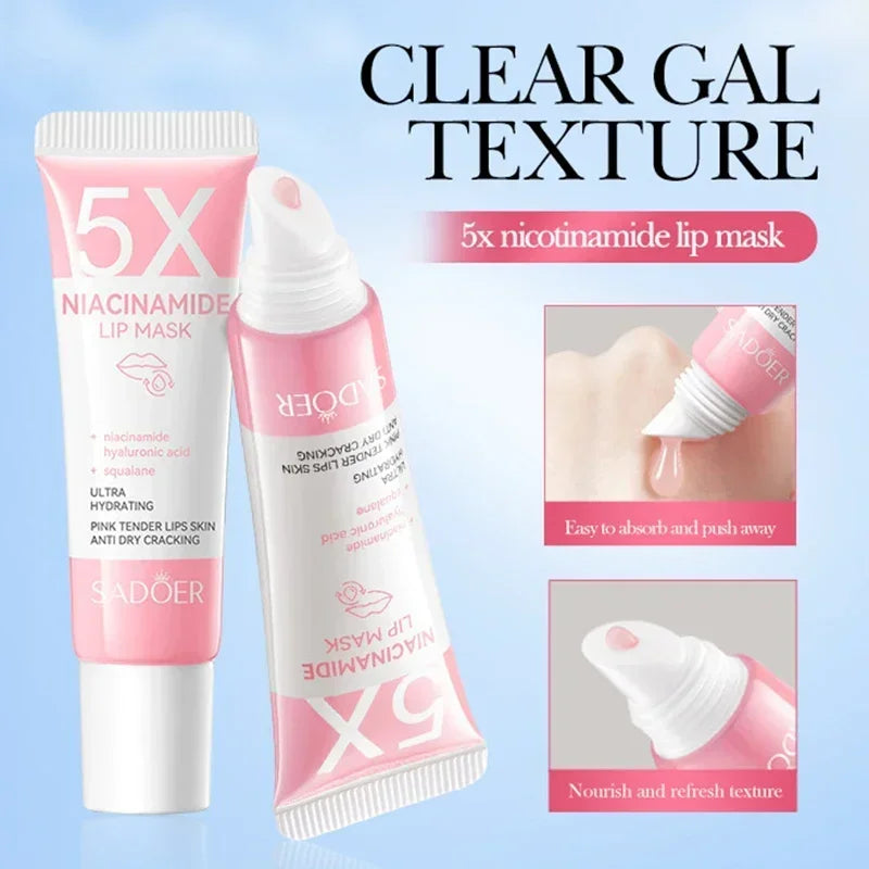 Dark Lip Lightening Balm & Exfoliating Lip Mask – Moisturizing Treatment to Reduce Lines, Improve Dryness & Restore Natural Pink Lips