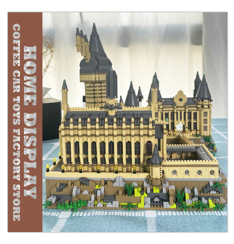 Creative Magic School Diamond Bricks Set — Medieval Castle MOC Building Blocks DIY Toy for Kids & Adults, Perfect Christmas Gift