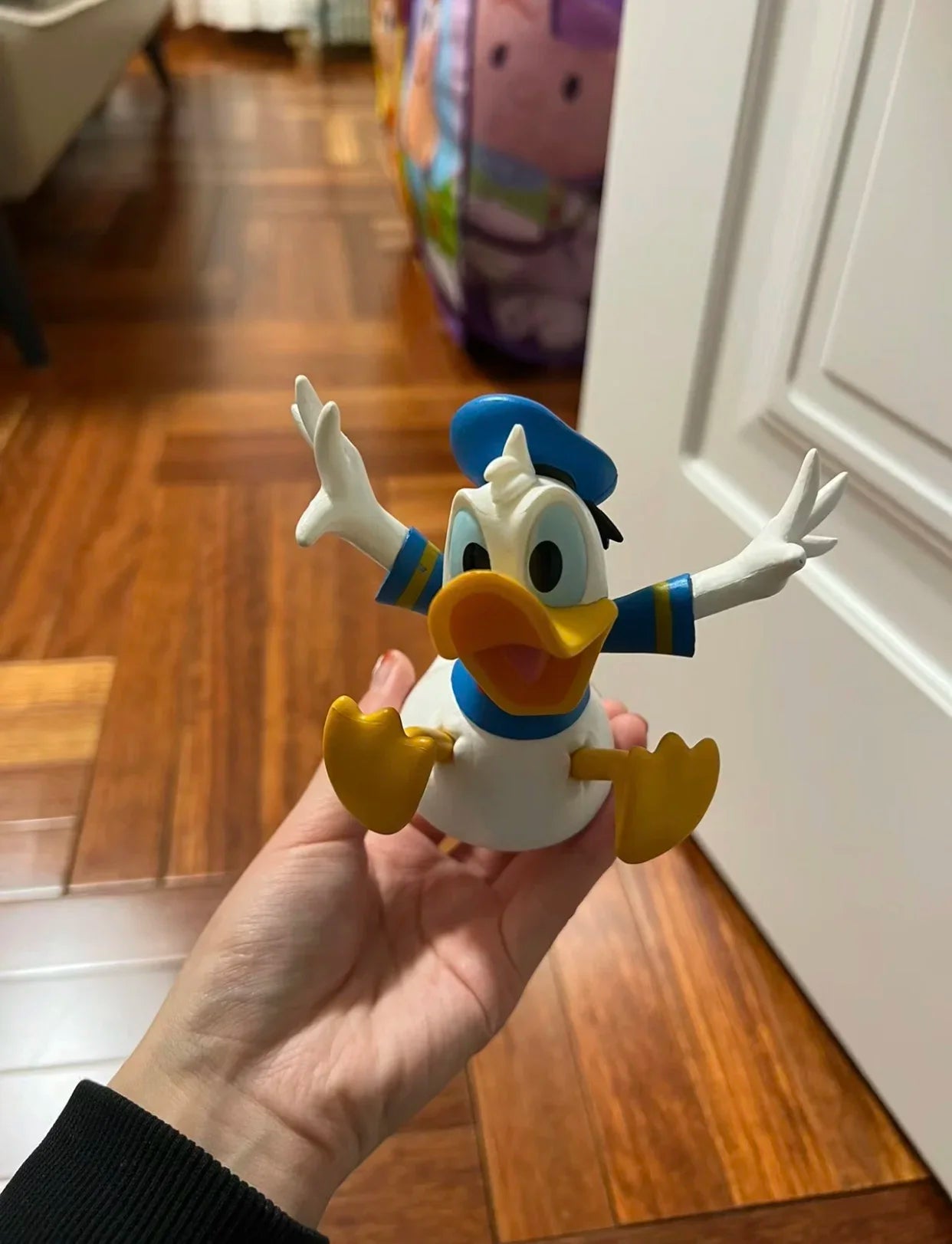 Disney Mickey Mouse & Donald Duck Door Stoppers – Creative Cartoon Windproof Anti-Collision Reusable Door Blockers for Home & Office