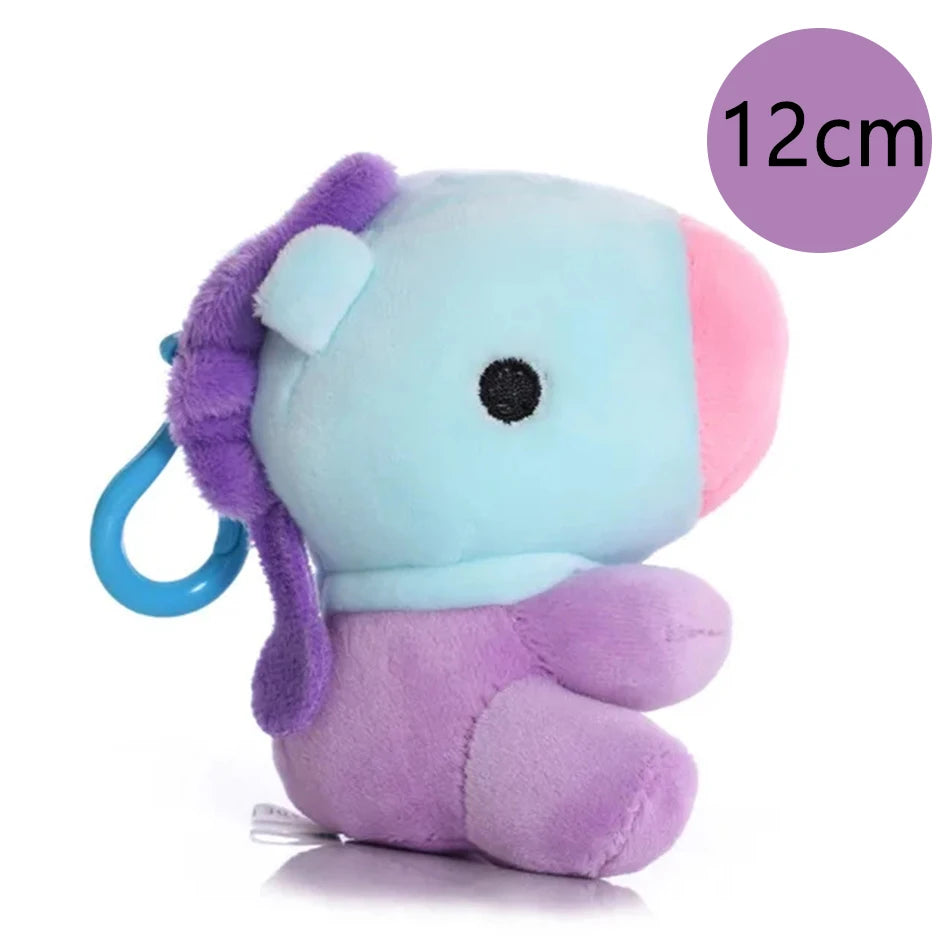 BT21 Cartoon Plush Toy Pendant - Shooky, Mang, Cooky & Tata Keychain, Phone Charm and Backpack Accessory Gift