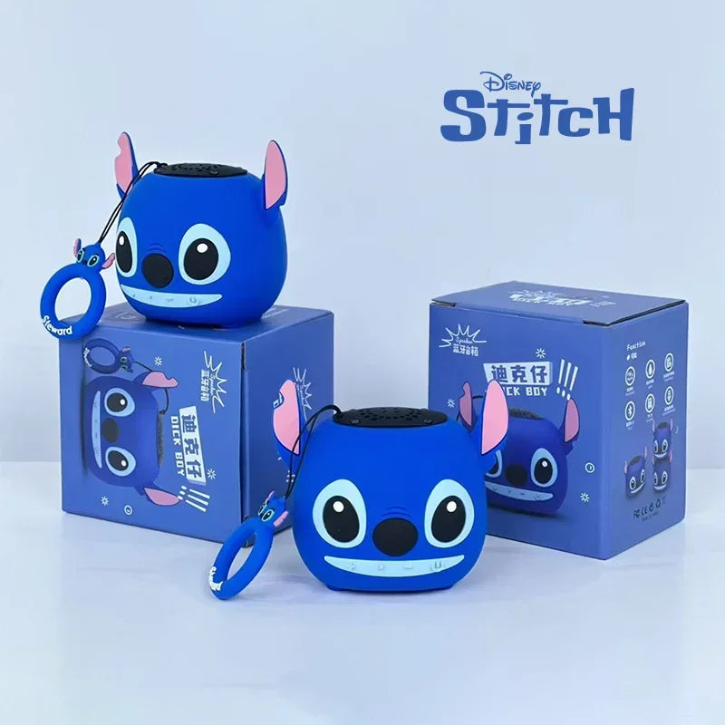 Disney 3D Stitch Wireless Bluetooth Mini Speaker – Dual HIFI Stereo Bass with TF & FM Radio