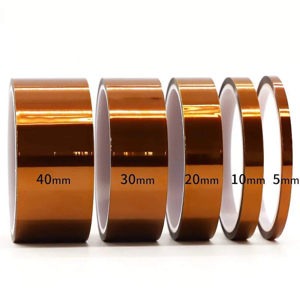 5-40mm Kapton Polyimide Adhesive Tape – Heat Insulating Tape for Board Protection & Electrical Applications