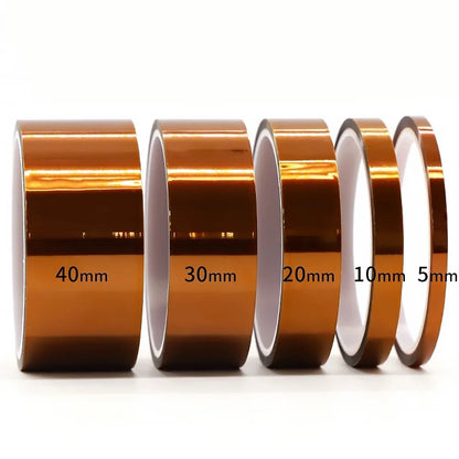 5-40mm Kapton Polyimide Adhesive Tape – Heat Insulating Tape for Board Protection & Electrical Applications