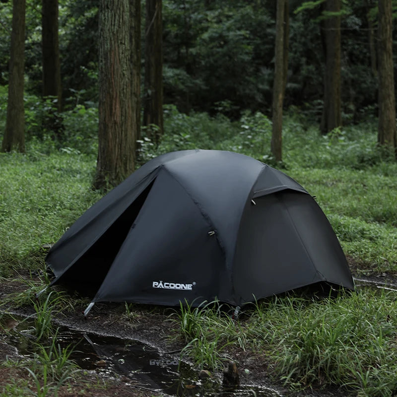 PACOONE Ultralight 20D Nylon Camping Tent – Portable Waterproof Backpacking, Cycling, Hiking, Travel & Beach Tent